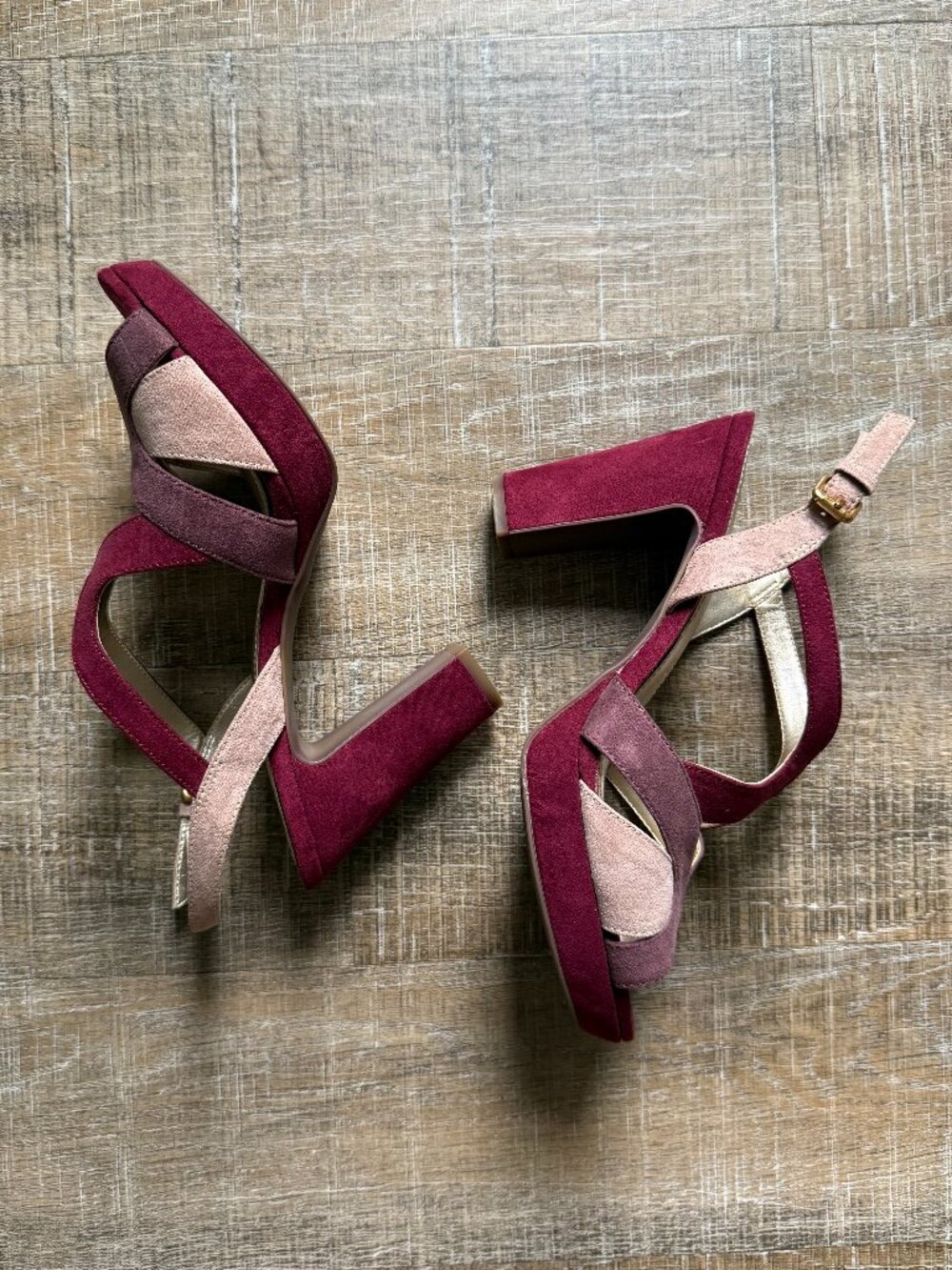Anne Klein - Strap Faux Suede Platform Heels